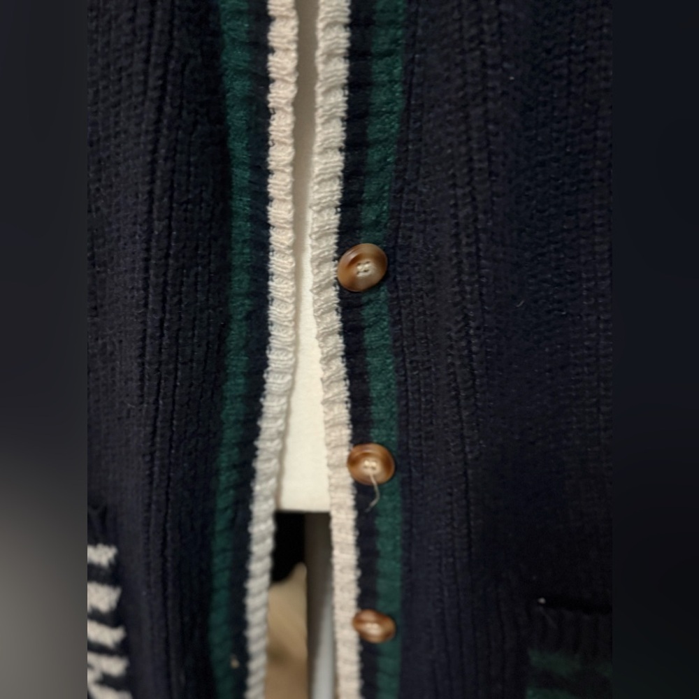 Bloomchic Blue Button Down Cardigan - image 2